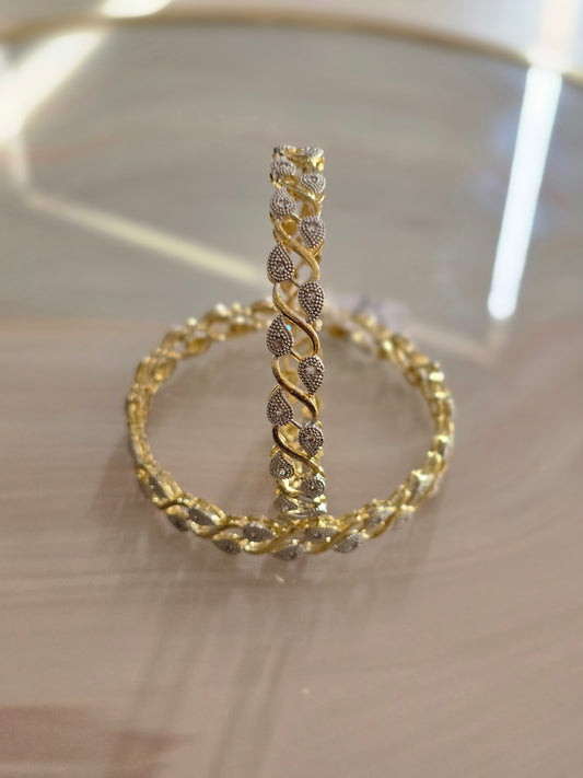 American Diamond Dual Tone Bangles