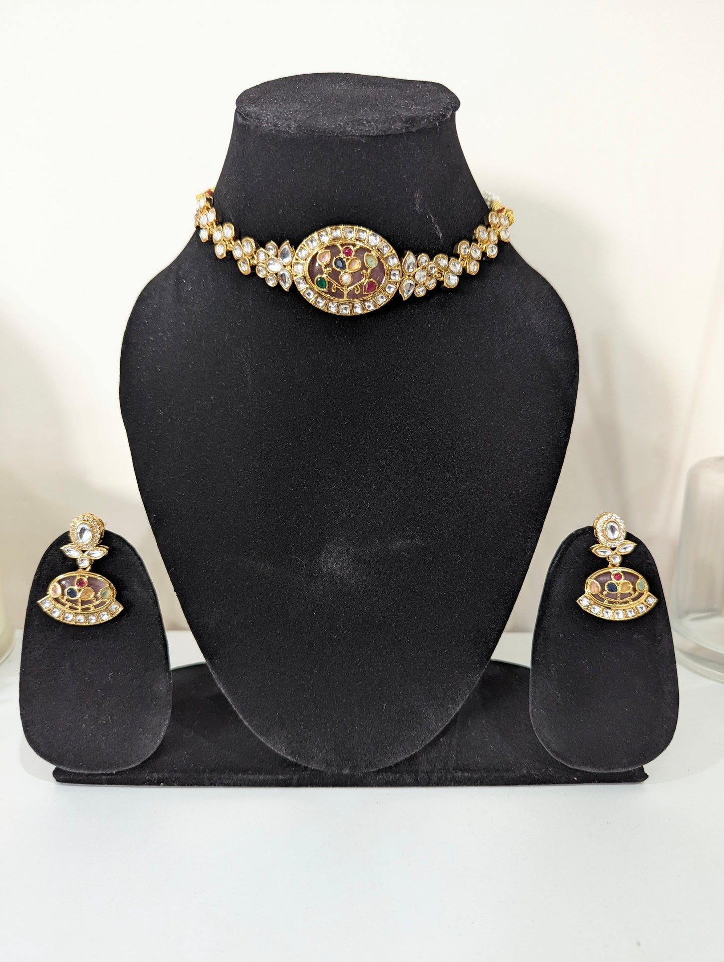 ~REENA~ Designer Inspired Kundan with Mona Lisa Stone